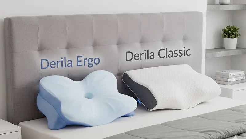 Derila Ergo and Derila Classic pillow comparison